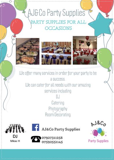 AJ's CATERING and party supplies